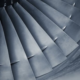 Blades of a fan in a cylinder