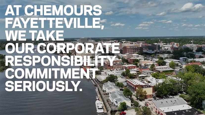 At Chemours Fayetteville, we take our corporate responsibility commitment seriously.