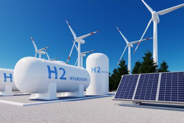 Hydrogen tanks and windmills