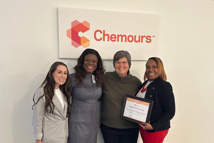 4 women taking a photo for the ChemFEST partnership