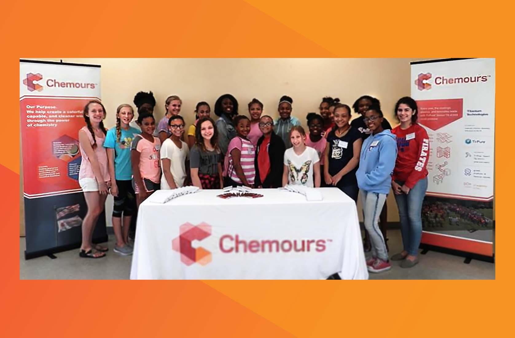 students from Gulfport, Mississippi, during their STEM summer camp session at our DeLisle plant