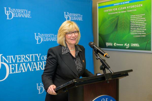 Denise Dignam speaking at University of Delaware