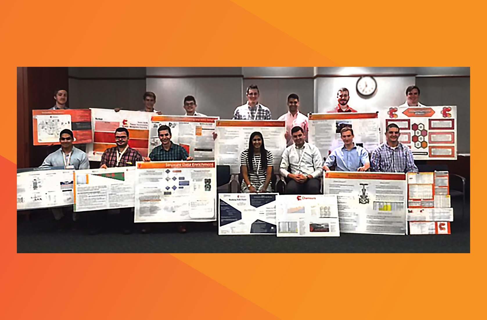 summer interns participate in hands-on activities and deliver final presentations