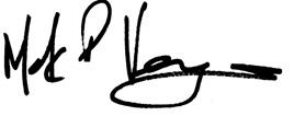 Signature de Mark Vergnano