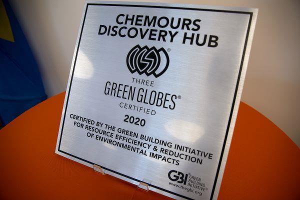green globes 2020 plaque